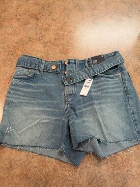 Express Women's Denim Cutoff Shorts - Blue